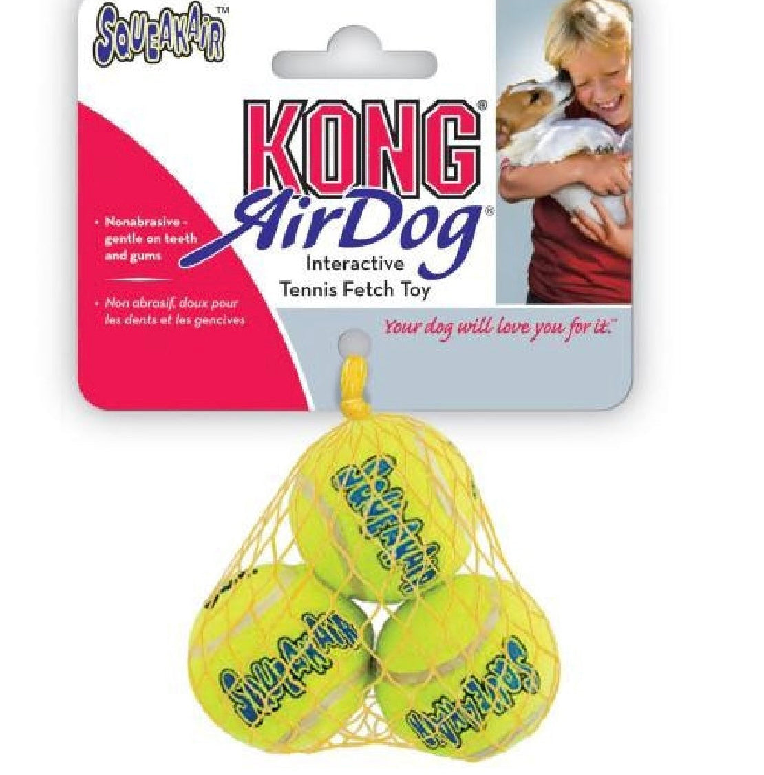 KONG Air Squeaker
Tennis Ball (3Pk) Extra Small