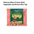 Natures Menu Frozen
Nuggets Beef Lunch 1kg