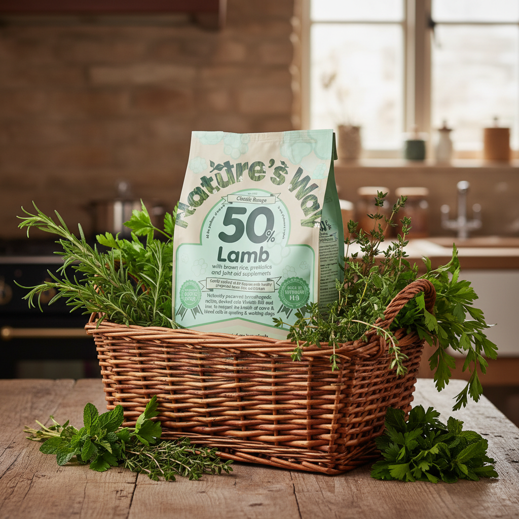 Naturesway lamb 50% and rice adult dog food 2kg