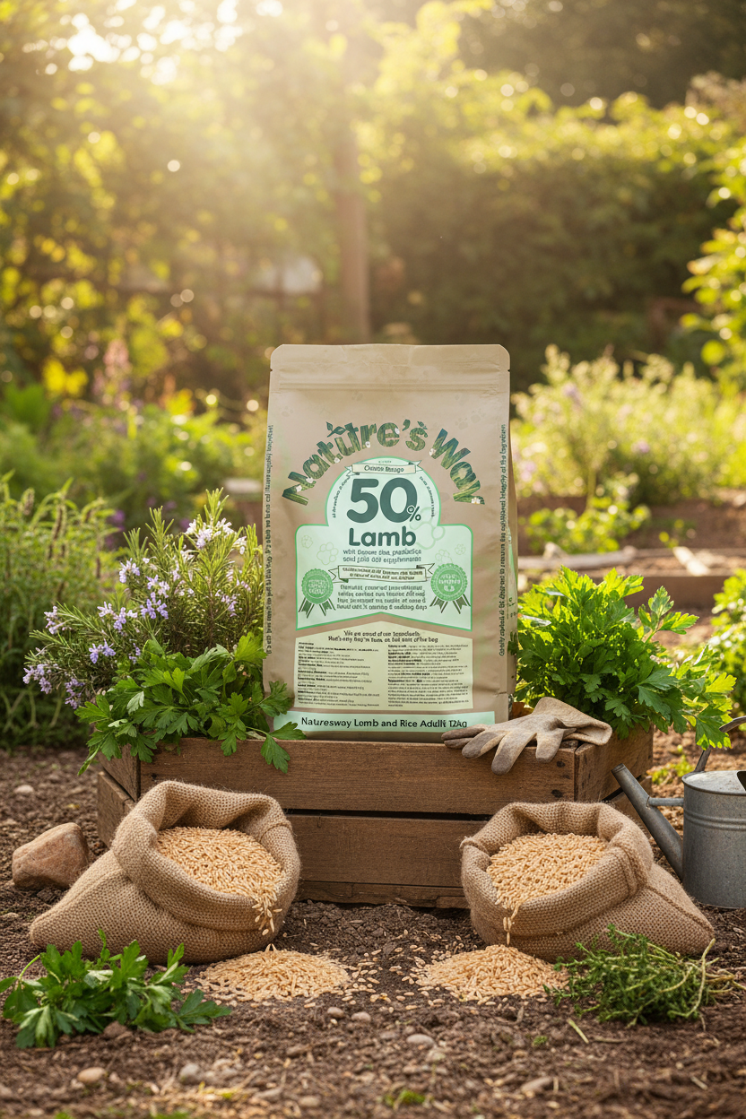 Naturesway lamb 50% and rice adult 12kg dog food