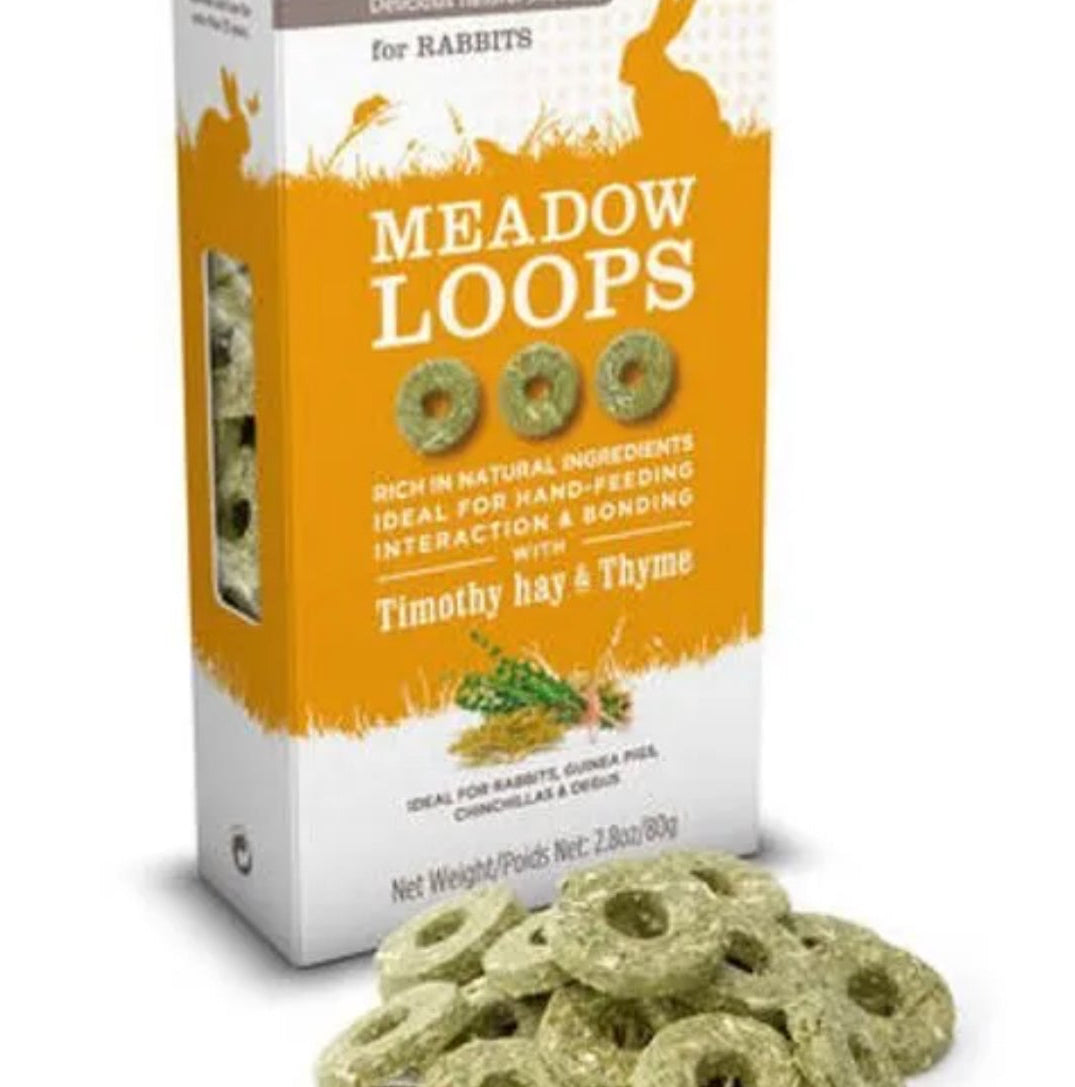 Selective natural meadow loops ideal for rabbits, guineapigs, chinchillas and Degus 80g