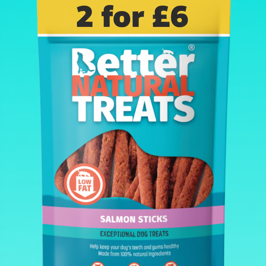 Better natural treats salmon sticks 90g