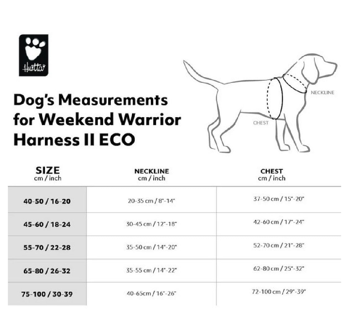 Hurtta Weekend
Warrior Harness II ECO
Parsley 40-50