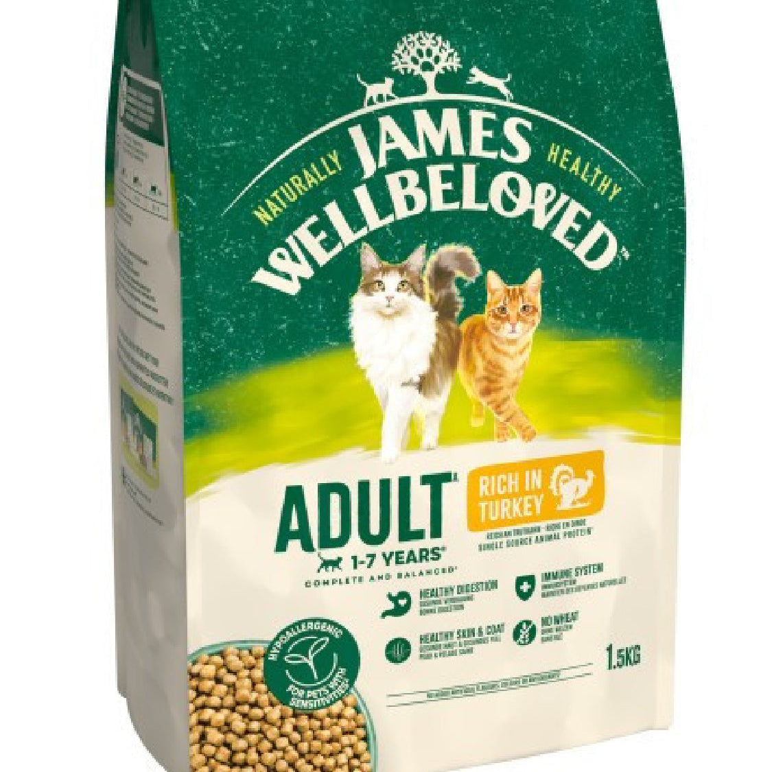 James wellbeloved adult cat turkey 1.5kg