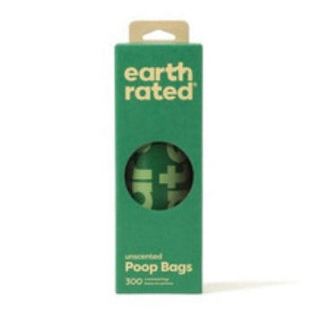 Earth Rated Unscented Poo Bags 300 bags on a roll