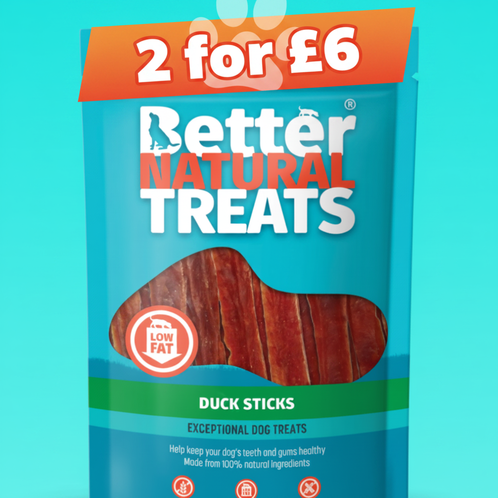 Better natural treats duck sticks 90g