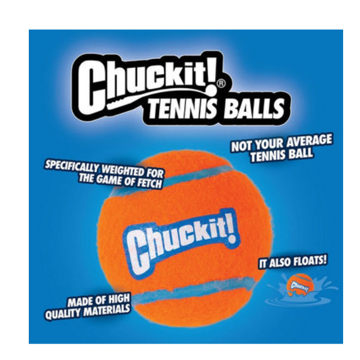 Chuckit Tennis Balls (4pack)6.5cm medium