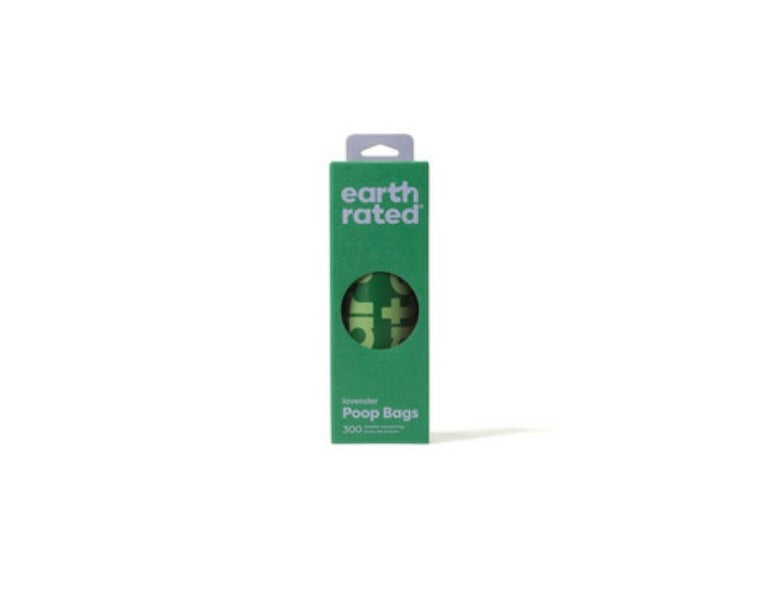 Earth Rated Poo Bags Lavender Scented 300 bags on a roll