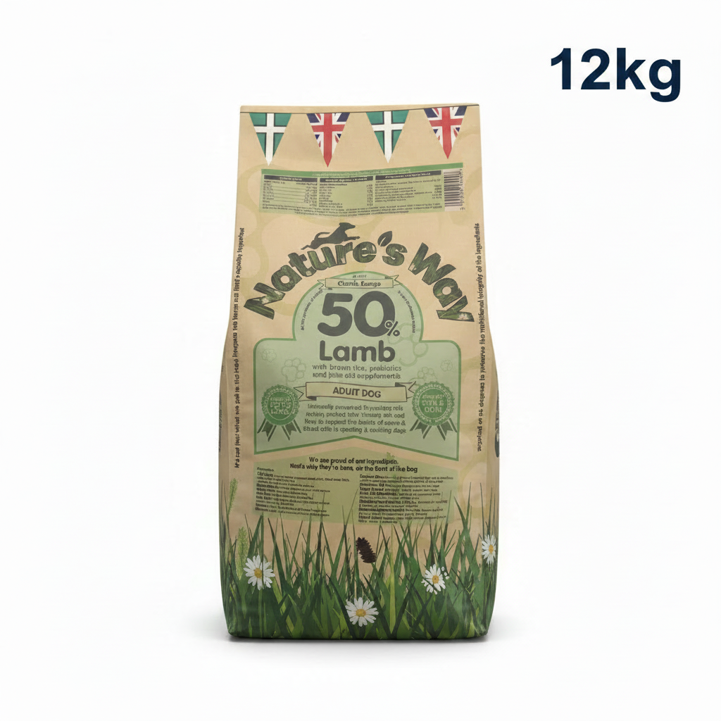 Naturesway lamb 50% and rice adult 12kg dog food