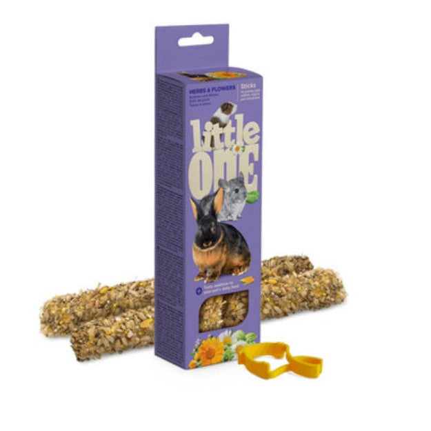 Little One Sticks for guinea pigs, rabbits, degus and chinchillas with herbs and flowers