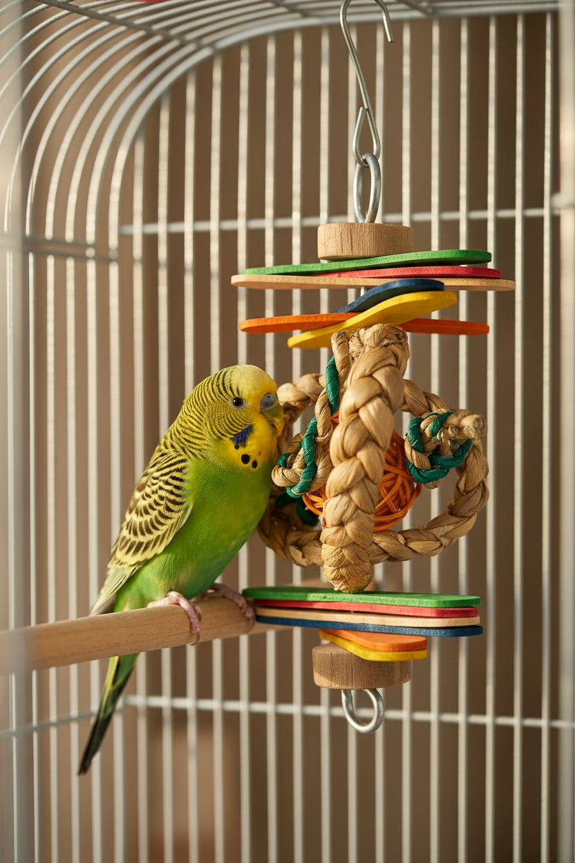 Zapper Budgie Toy
