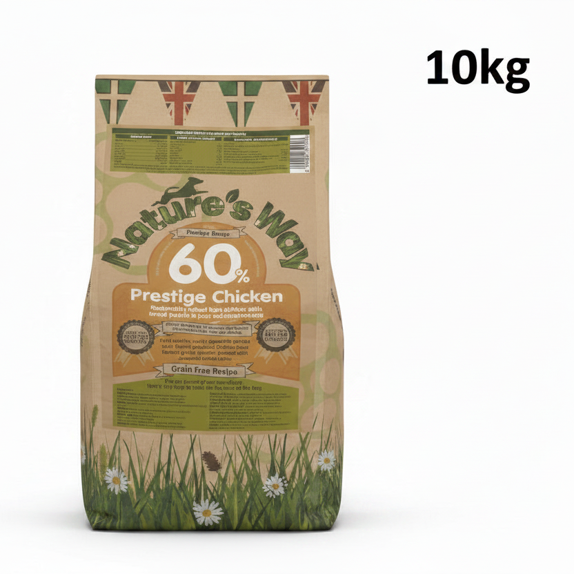 Naturesway prestige 60% grainfree chicken adult dog food 10kg
