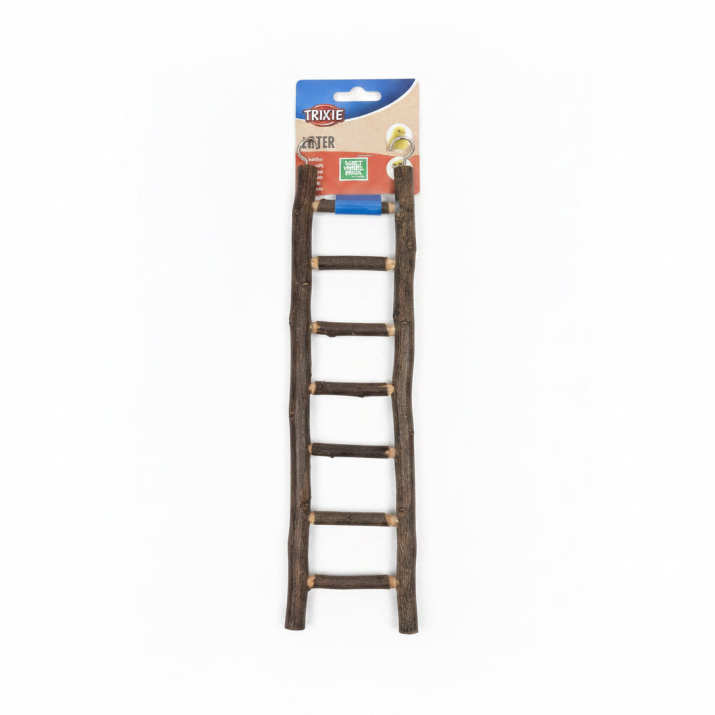 Bark wooden ladder 7 rungs