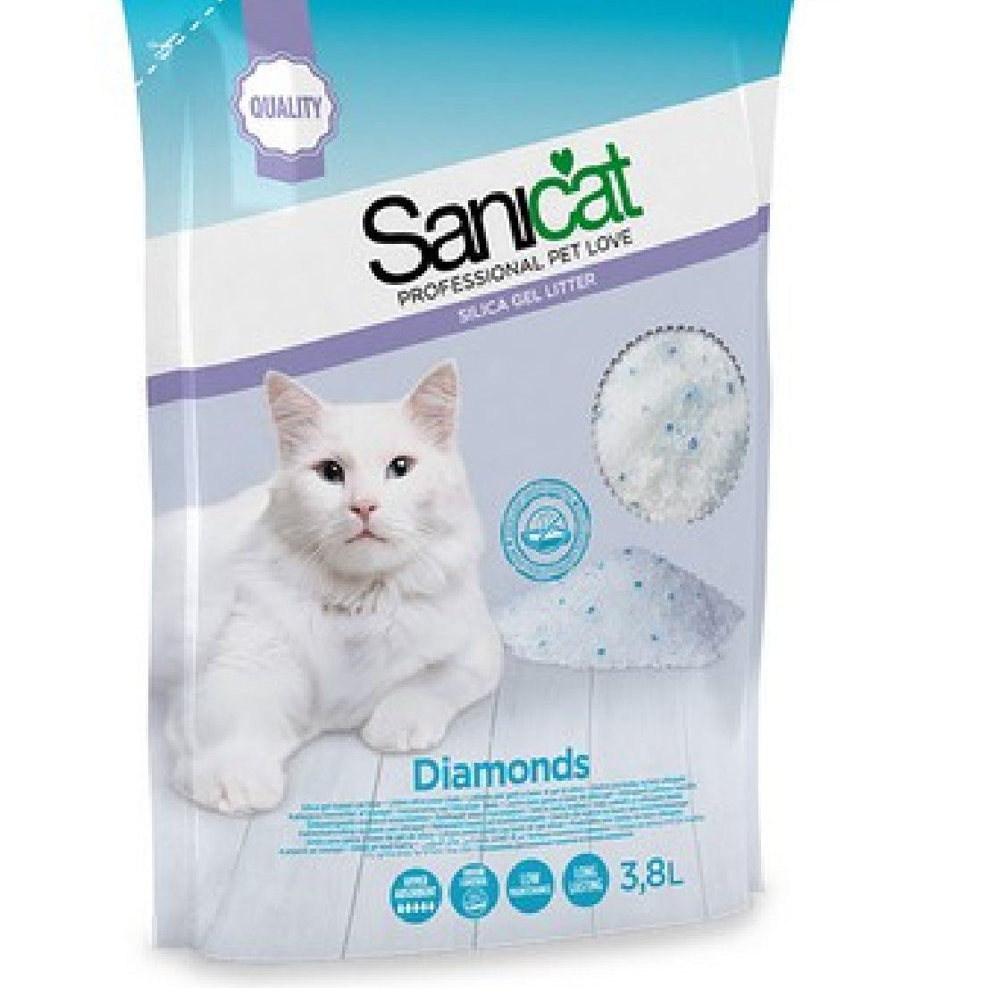 Sanicat silica gel litter 3.8l