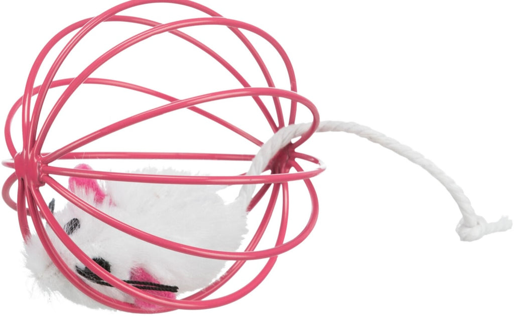 Plush Mice in Cages (assorted colours)