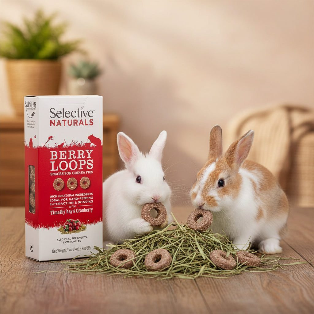 Selective naturals berry loops ideal for rabbits, chinchillas and guineapigs 80g