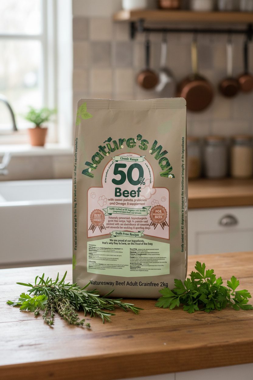 Naturesway beef 50% grainfree adult dog 2kg