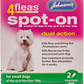 4fleas spot on dual action for small dogs weighing between 4kg upto and less than 10kg