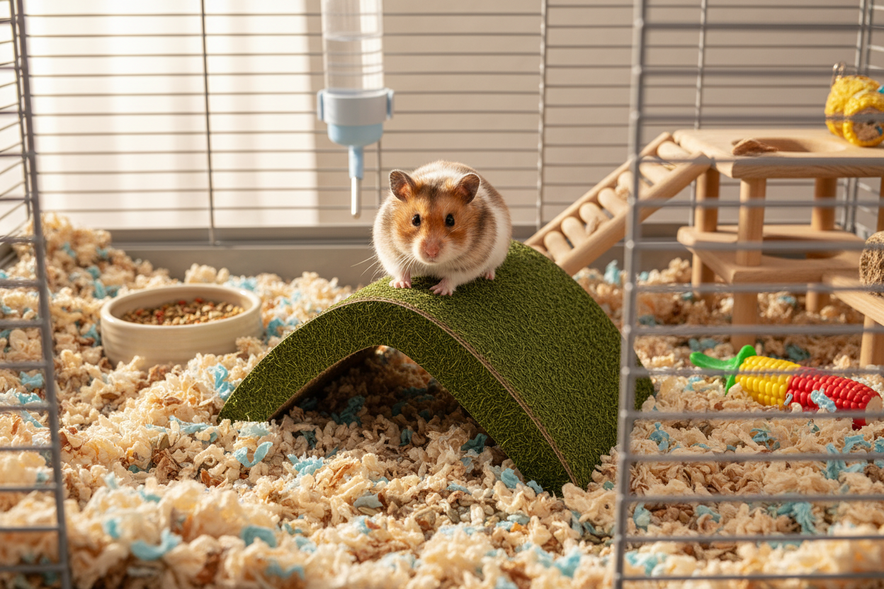 Hamster Cardboard Bridge