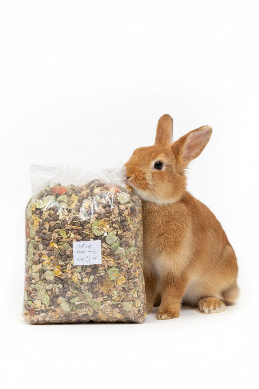 Mr Johnsons Supreme
Tropical Fruit Rabbit Mix 2KG