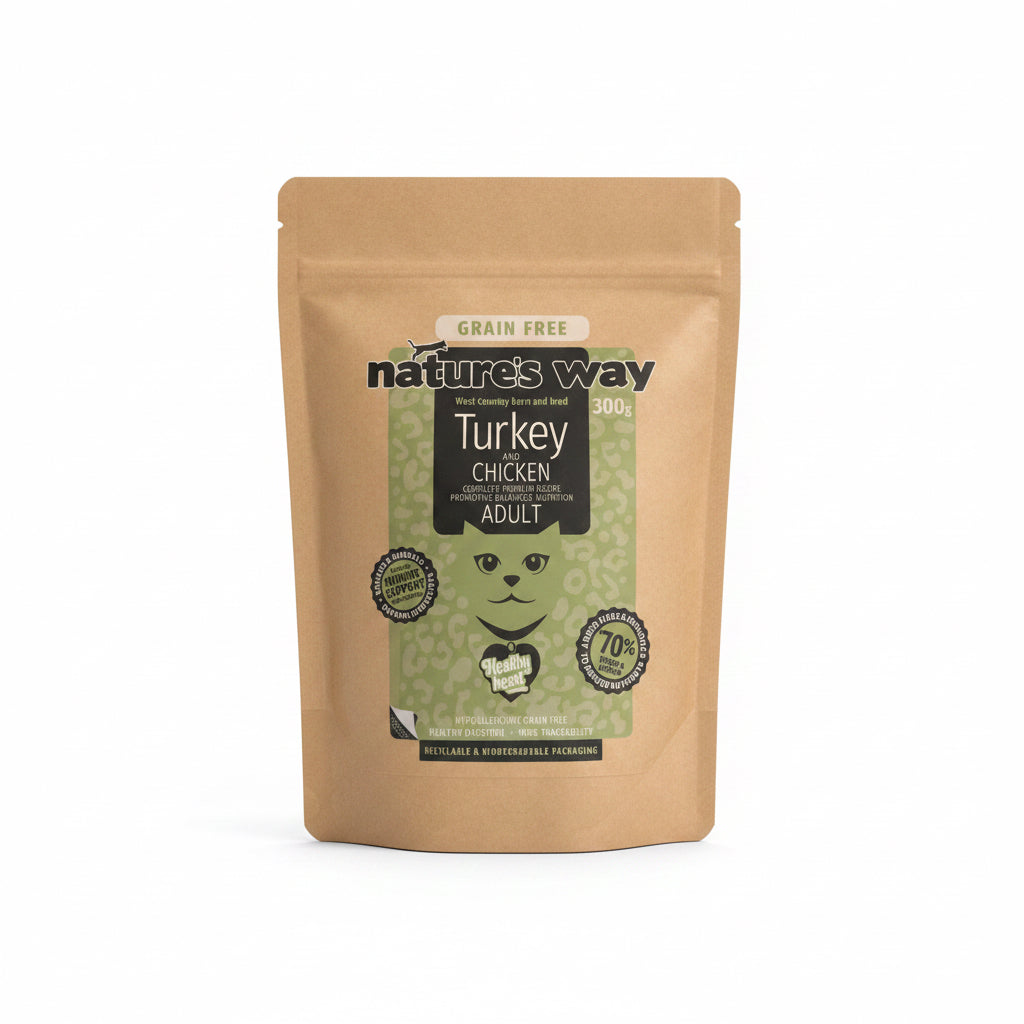 Naturesway 70% turkey and chicken adult grainfree cat 300g