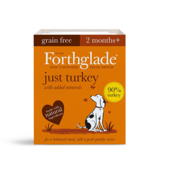 Forthglade just turkey wet dog food 395g (2 months+)