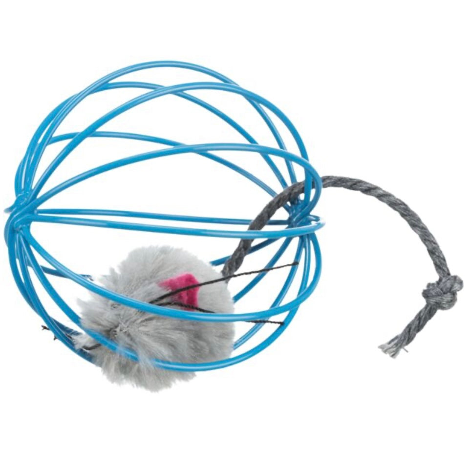 Plush Mice in Cages (assorted colours)