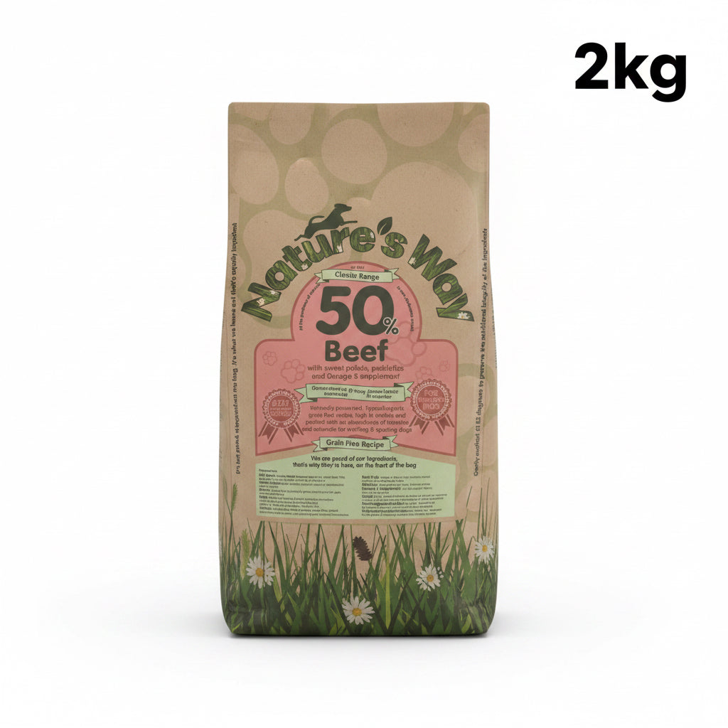 Naturesway beef 50% grainfree adult dog 2kg