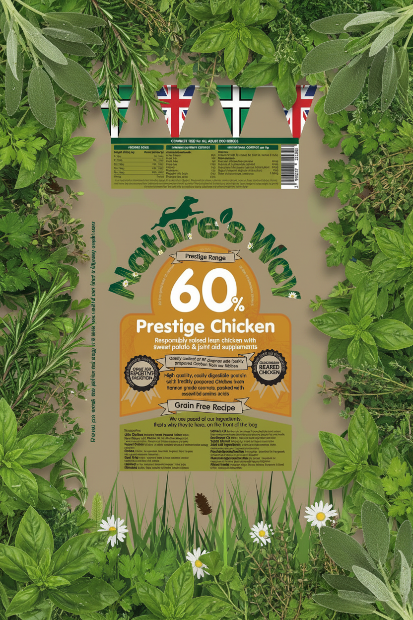 Naturesway prestige 60% chicken grainfree adult dog recipe 2kg