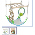 Suspension bridge with hammock