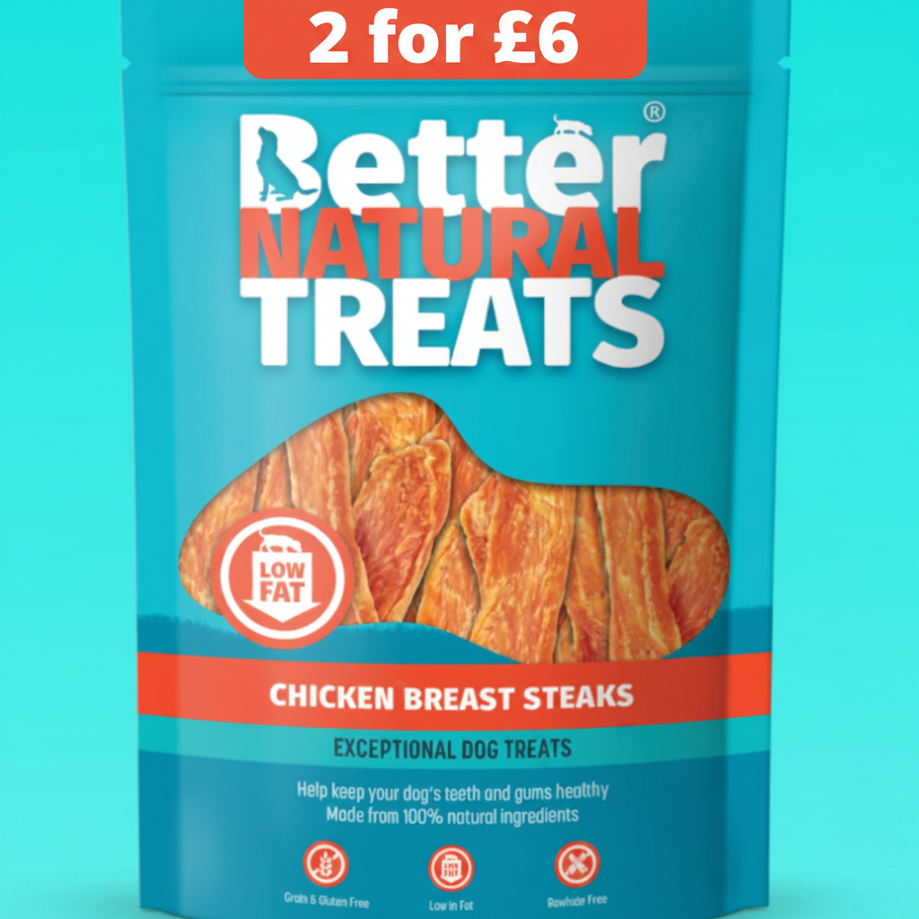 Better natural treats chicken breast steaks 90g