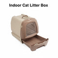 Covered Indoor Cat Litter Box with slide out tray