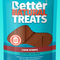 Better natural treats beef liver strips 90g