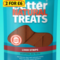Better natural treats beef liver strips 90g