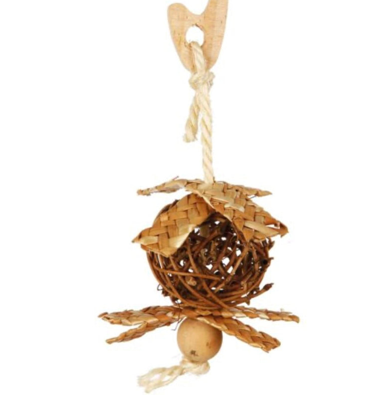 Wicker ball with Sisal Rope