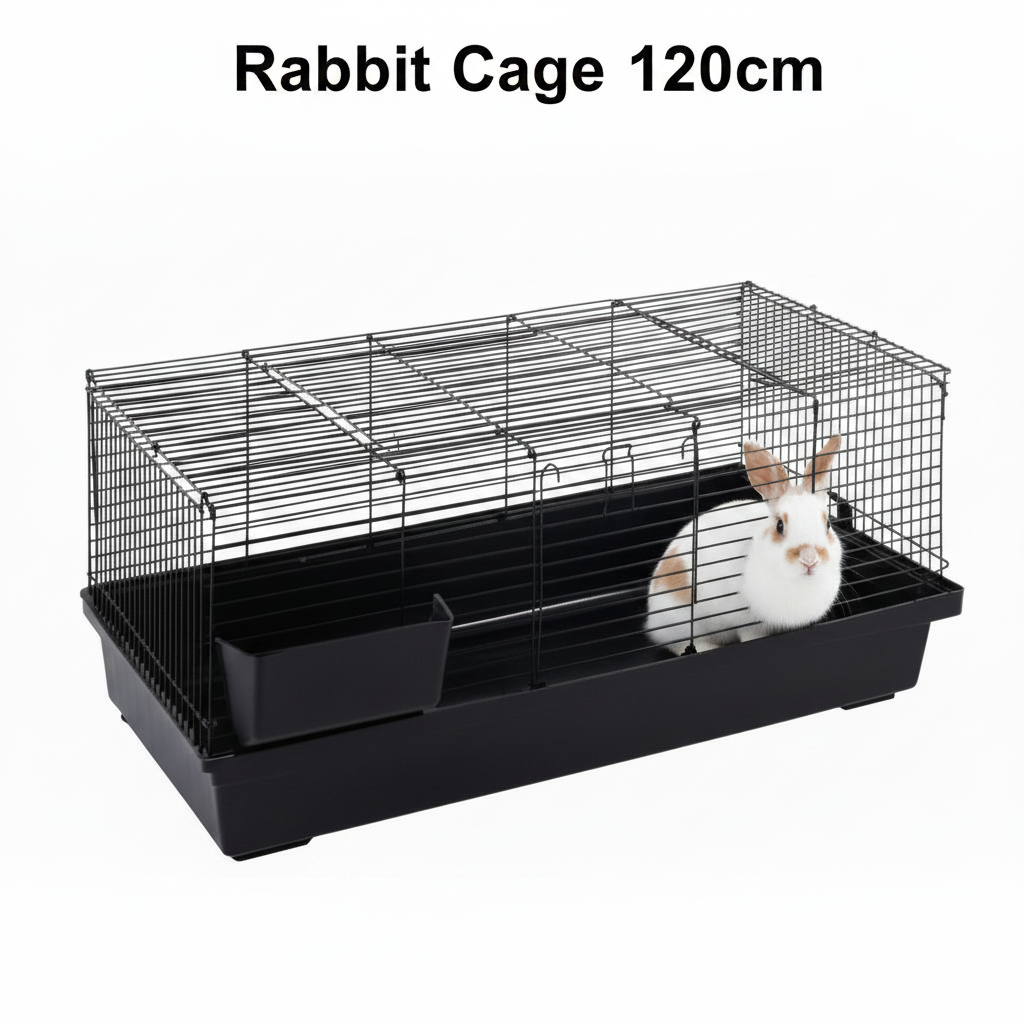 Rabbit 120 X59x50cm Large Indoor Rabbit & Guinea Pig