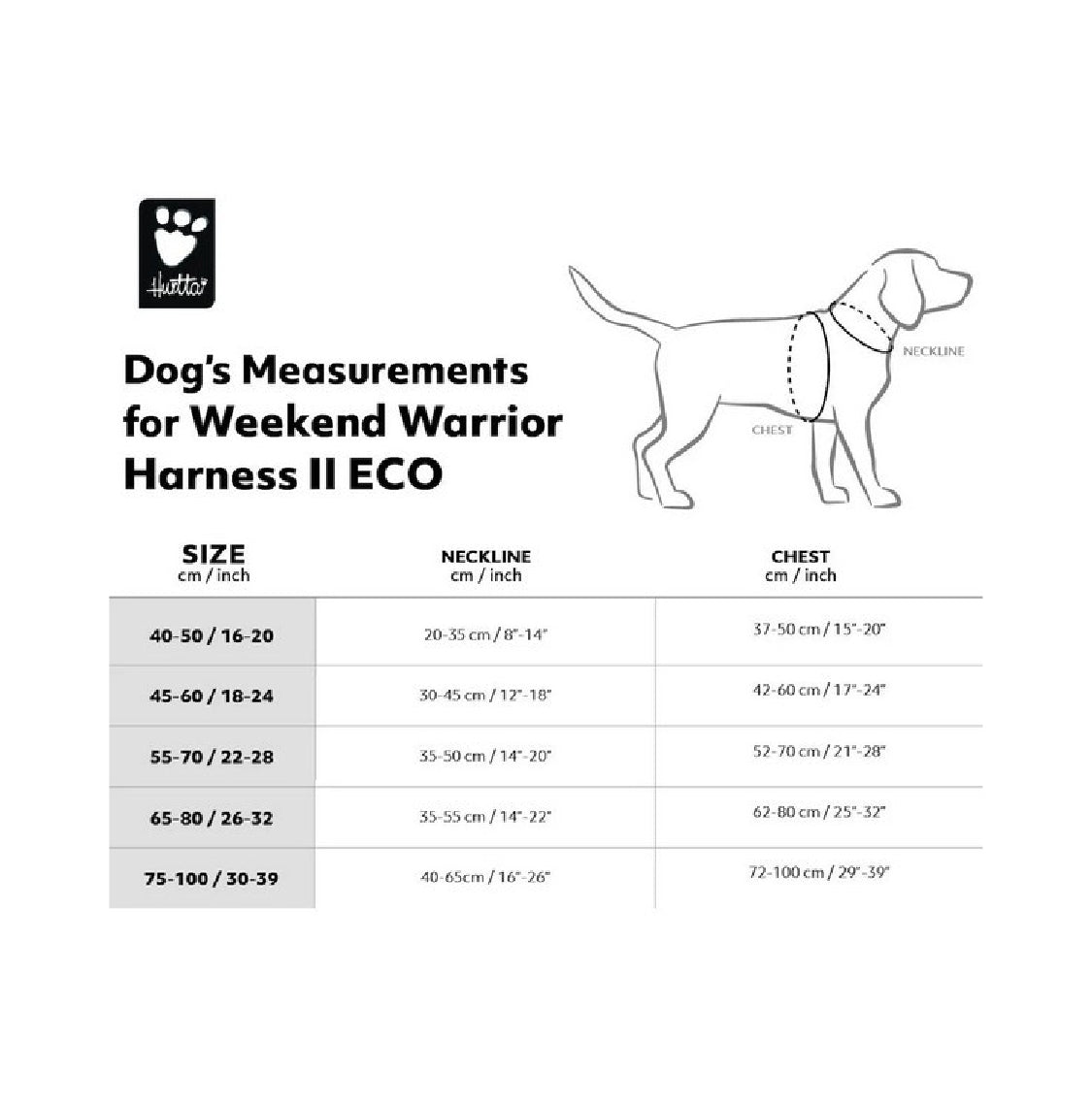 Hurtta Weekend
Warrior Harness II ECO
Eggplant 45-60cm