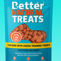 Better natural chicken and cheese training treats 90g