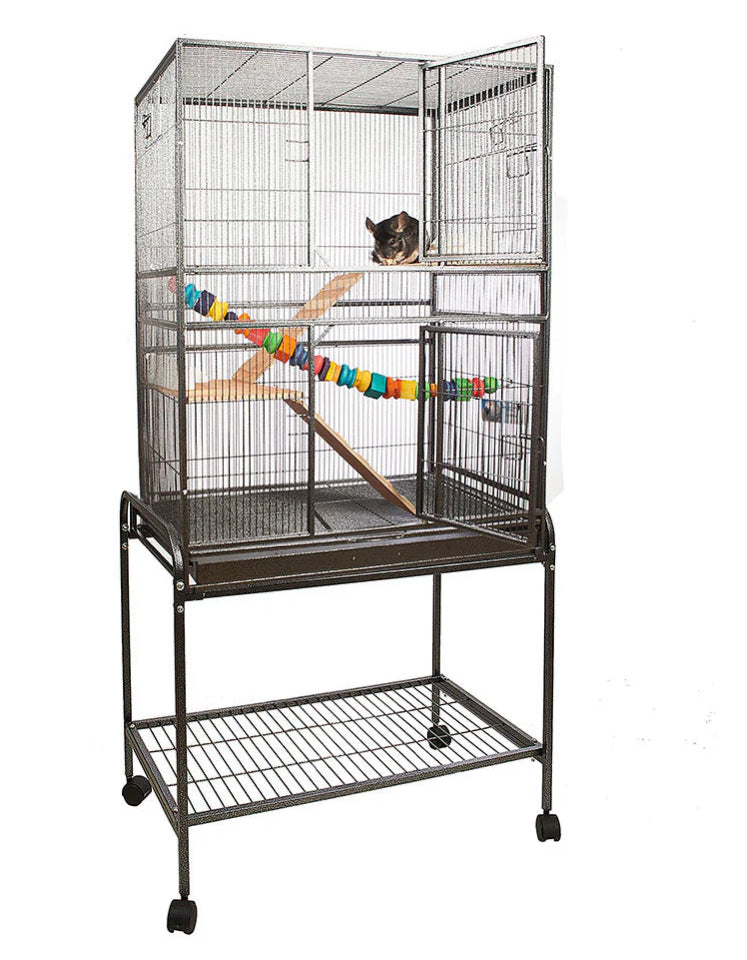 Indoor avairy/ rodent metal cage. With stand