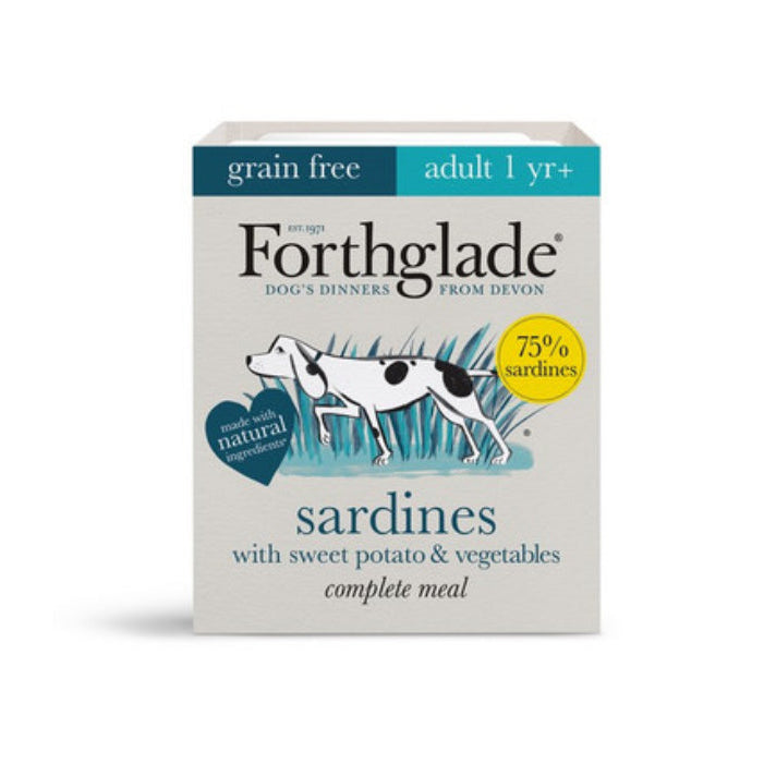 Forthglade sardines with sweet potato and vegetables