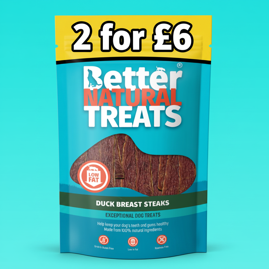 Better natural treats duck steaks 90g