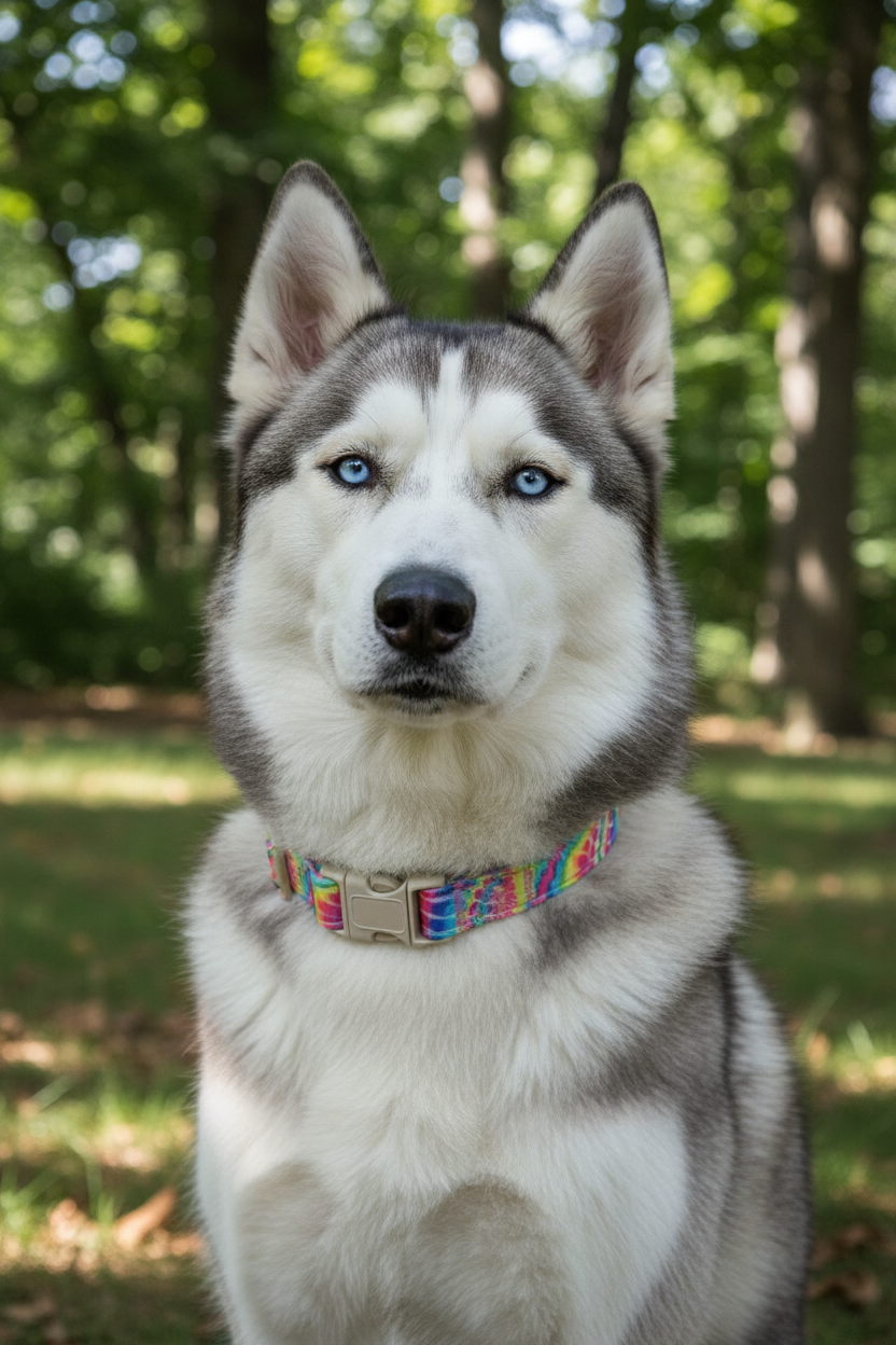 Tie Dye Print Collar 35-50cm