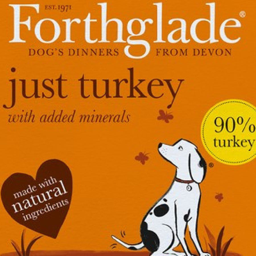 Forthglade just turkey wet dog food 395g (2 months+)