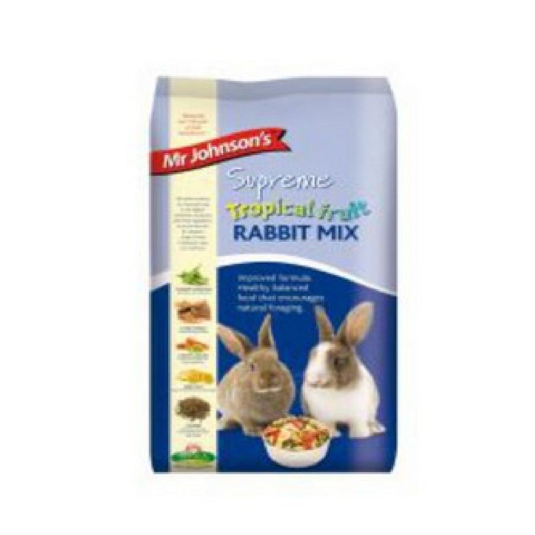 Mr Johnsons Supreme
Tropical Fruit Rabbit Mix 2KG