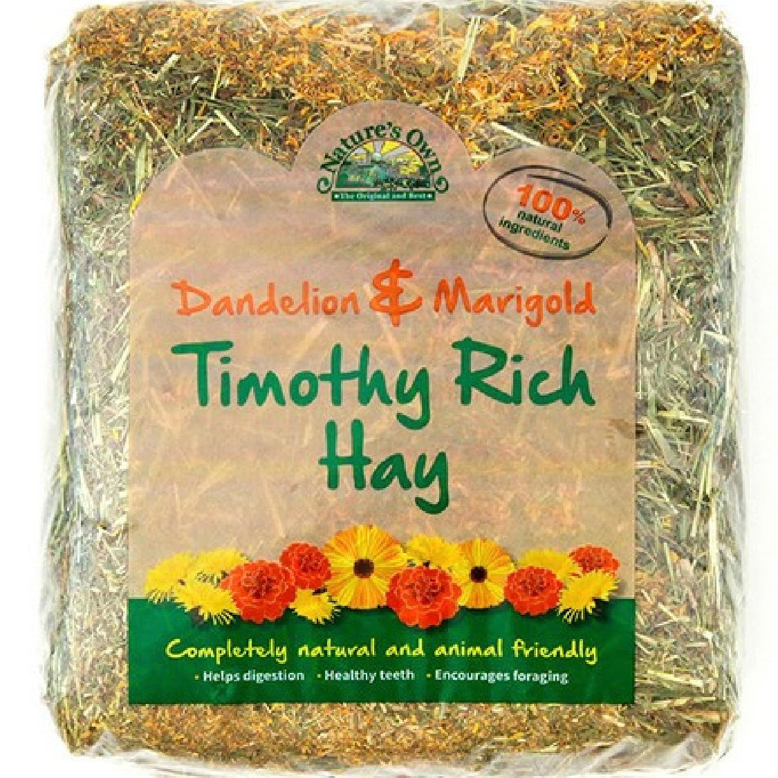 Natures own Timothy rich hat with dandelion and marigold 1kg