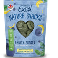 Excel nature snacks fruity feasts with banana and blueberry 60g for rabbits and guinea pigs.
