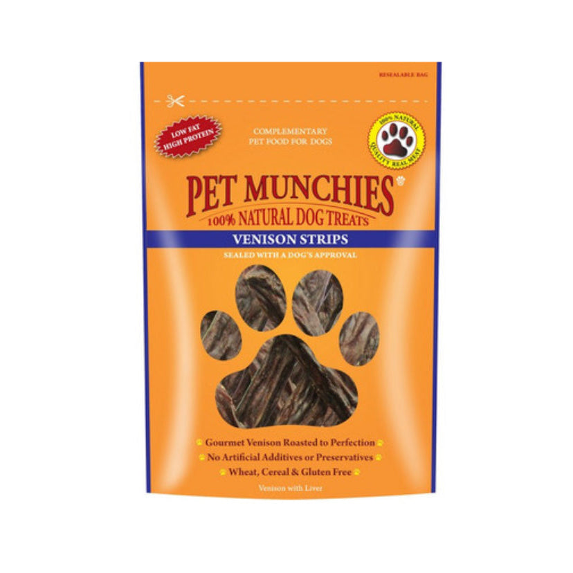 Pet Munchies Venison Strips 75g