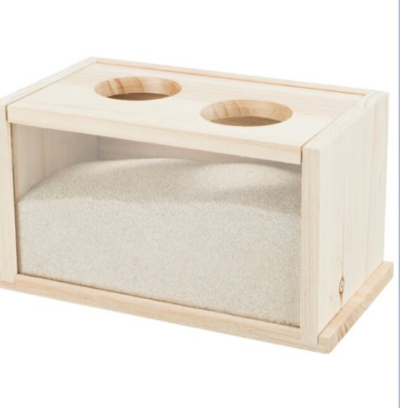 Wooden Gerbil/Hamster Sand Bath