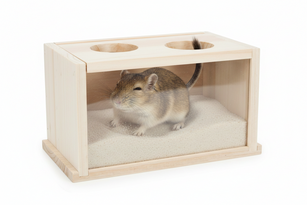 Wooden Gerbil/Hamster Sand Bath