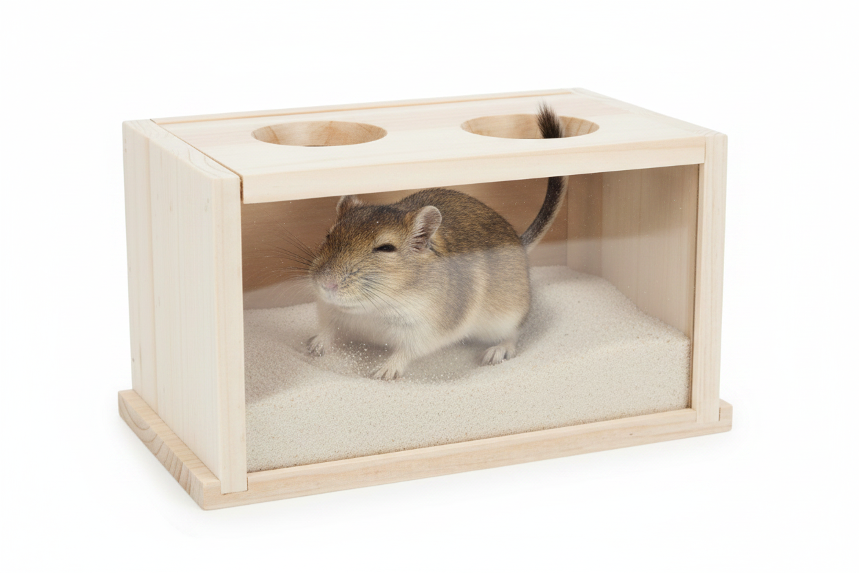 Wooden Gerbil/Hamster Sand Bath